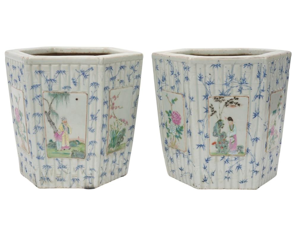 PR. HEXAGON CHINESE PORCELAIN