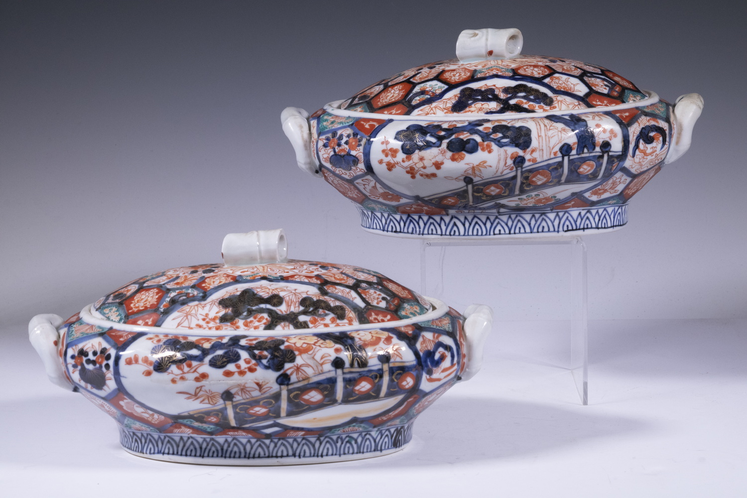 PR IMARI LIDDED SERVING BOWLS