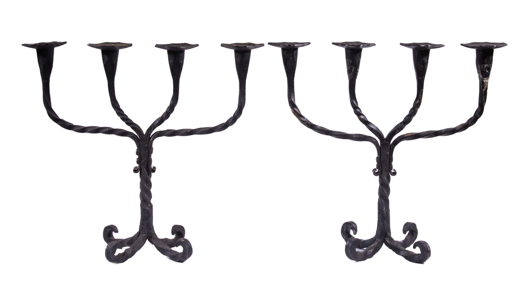 PR IRON CANDELABRA Pair of