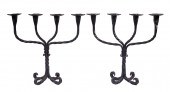 PR IRON CANDELABRA Pair of Vin