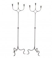 PR IRON FLOORSTANDING CANDELAB