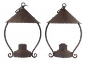 PR IRON LANTERNS ATTRIBUTED TO
