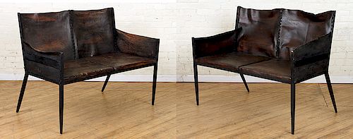 PR IRON LEATHER SETTEES MANNER