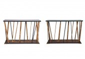 PR. ITALIAN FAUX BAMBOO CONSOL