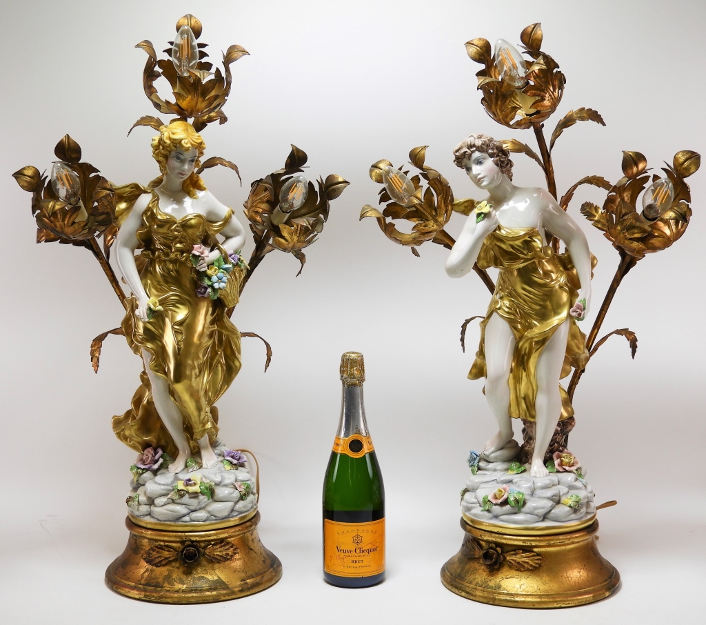 PR ITALIAN FIGURAL PORCELAIN ART