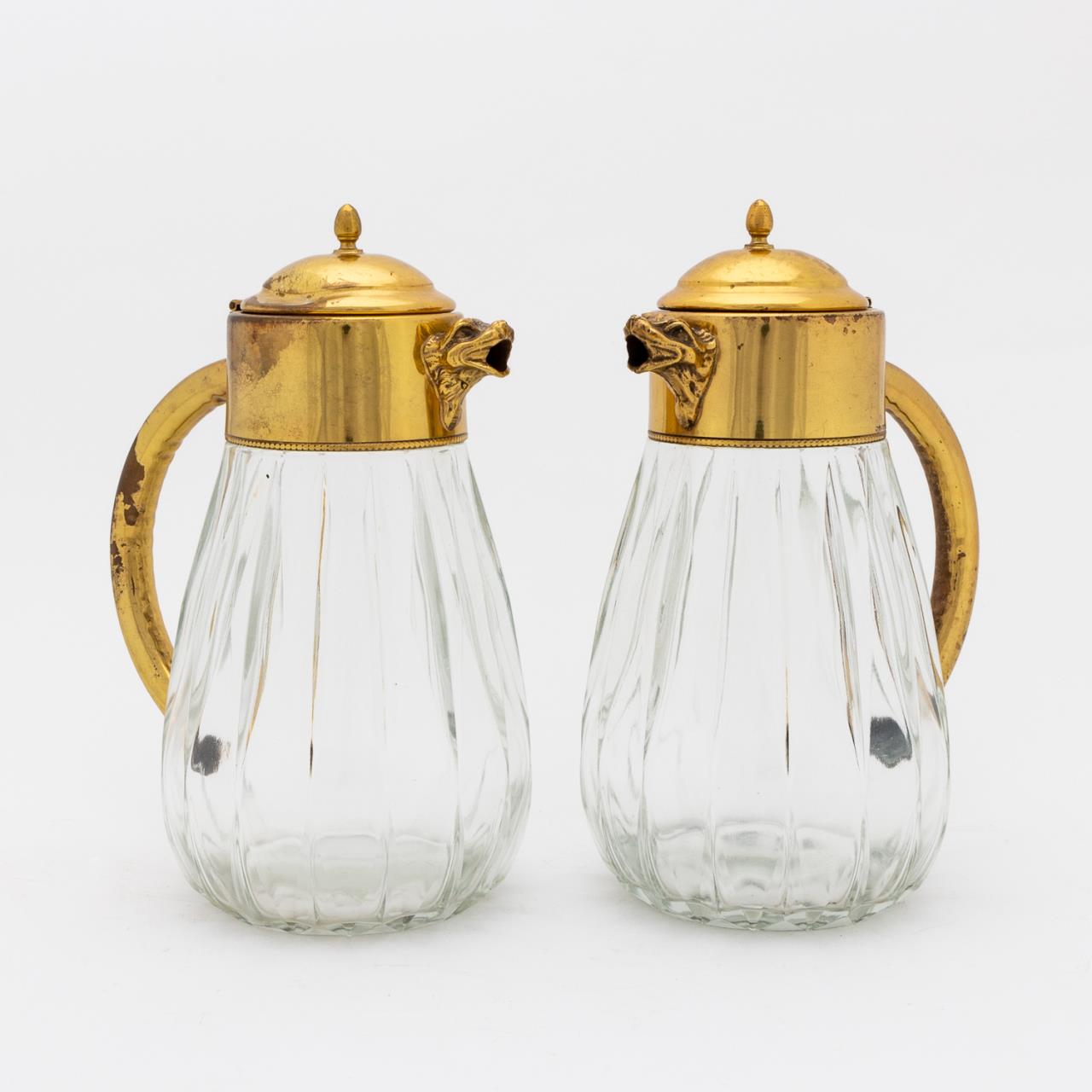 PR., ITALIAN GILT METAL AND GLASS