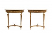 PR. ITALIAN MARBLE TOP GILTWOO