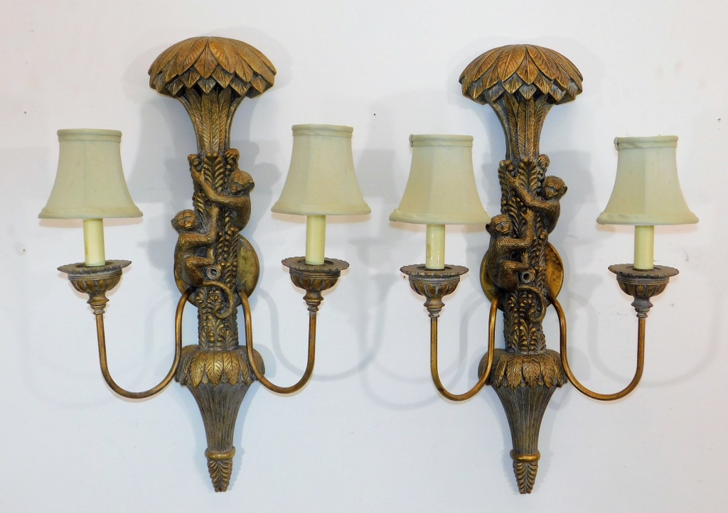 PR LAMPCRAFTERS GILT MONKEY PALM