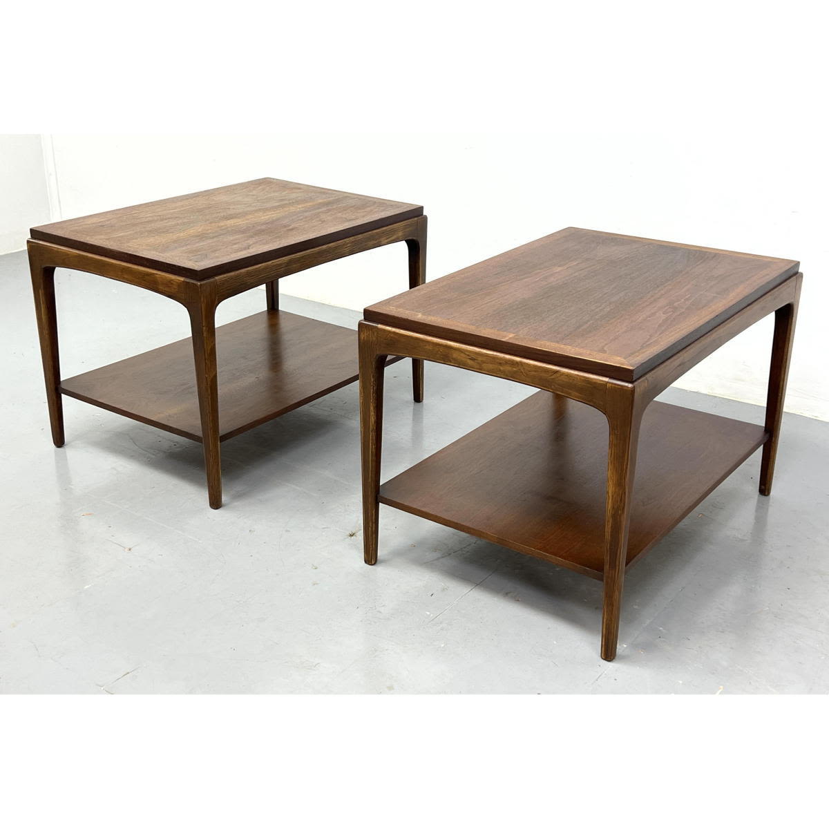 Pr LANE American Modern Walnut Side