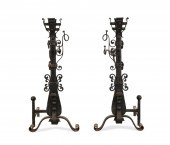 PR LARGE BLACK WROUGHT IRON AN