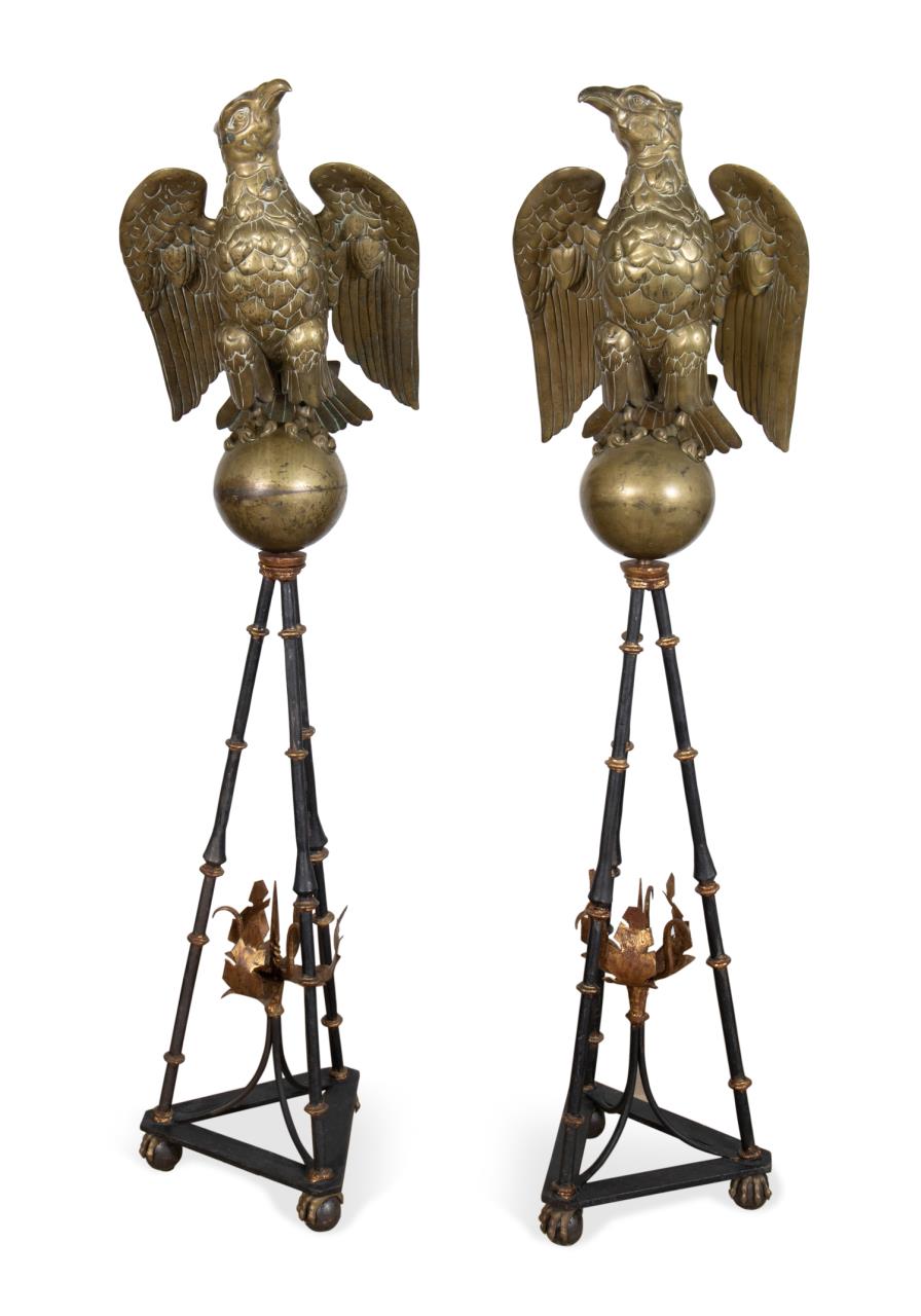 PR LARGE GOTHIC REVIVAL BRASS EAGLE