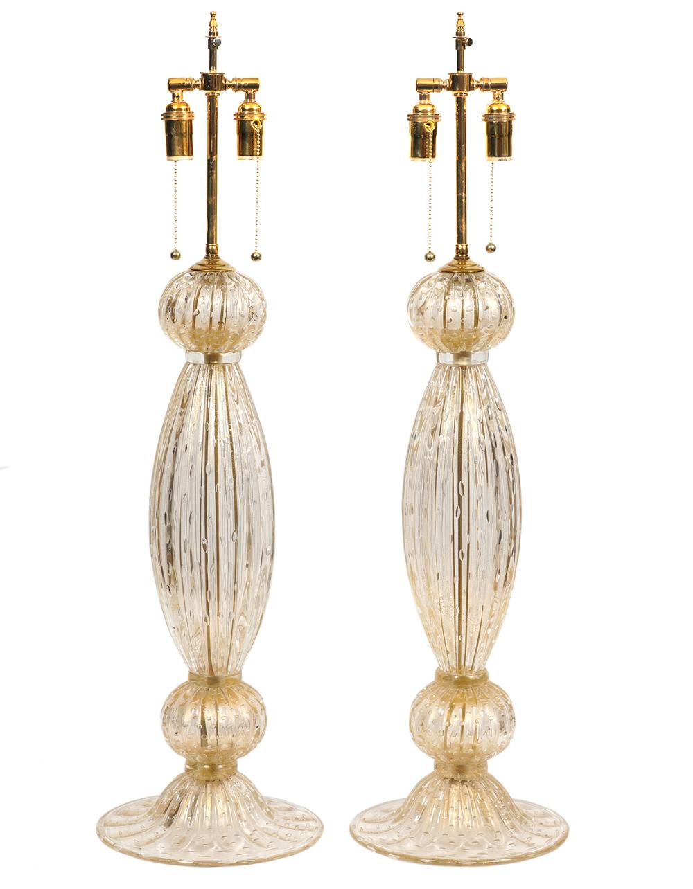 PR. LARGE MURANO GLASS CHAMPAGNE