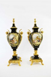 PR LARGE SEVRES STYLE GILT BRO