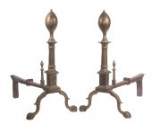 PR LEMON-TOP ANDIRONS Pair of