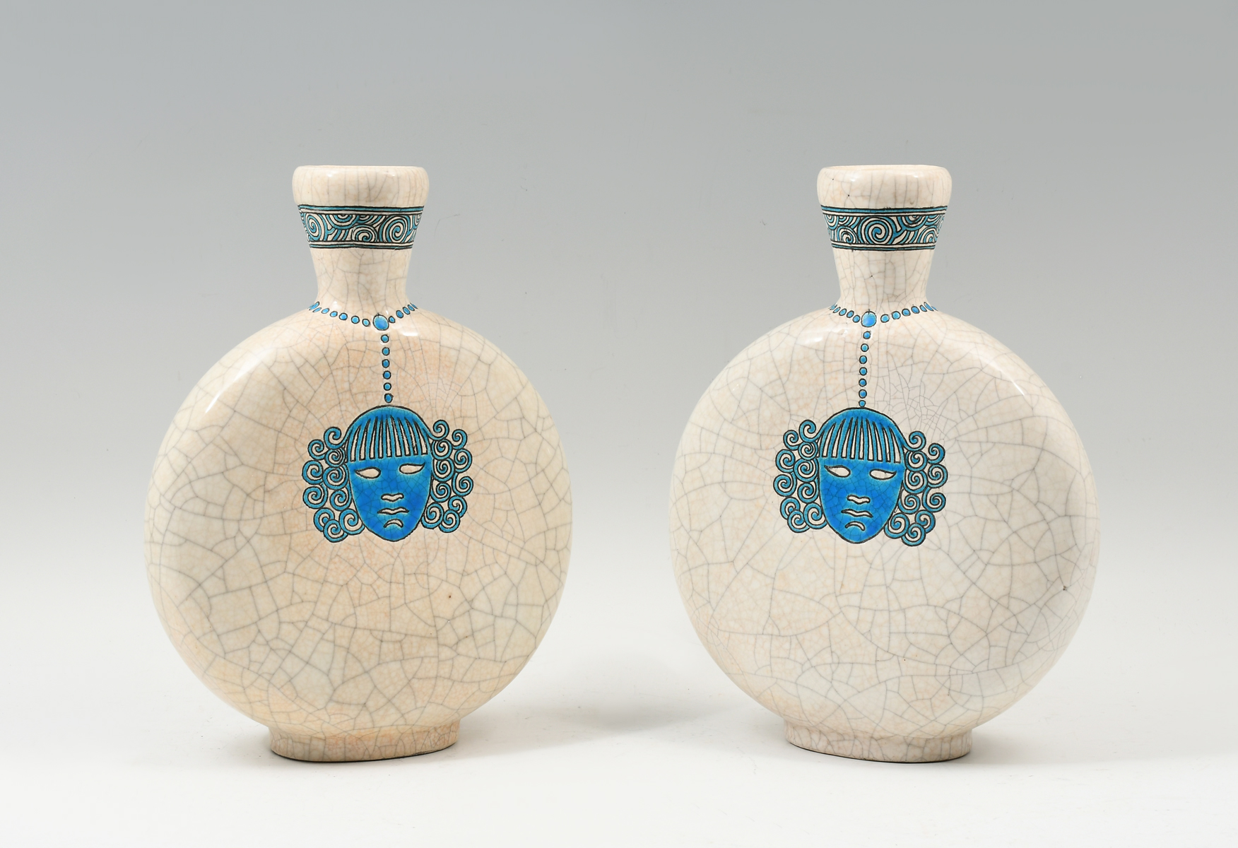 PR LONGWY MOON FLASKS: Art Deco