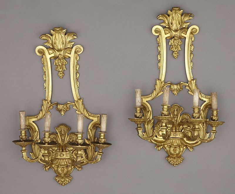 Pr. Louis XIV style dore bronze