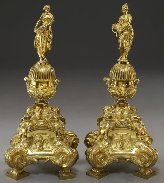 Pr. Louis XV style gilt bronze