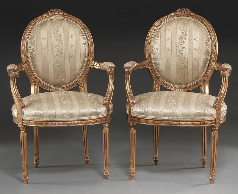 Pr. Louis XVI style gilt wood