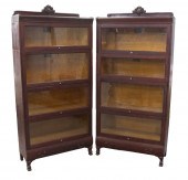 PR MAHOGANY BARRISTER BOOKCASE