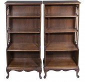 PR MAHOGANY BOOKCASES Pair of