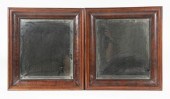 PR MAHOGANY OGEE MIRRORS Pair