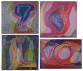 P.R. MCINTOSH FOUR ACRYLICS ON