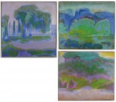 P.R. MCINTOSH THREE ACRYLICS O