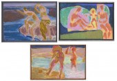 P.R. MCINTOSH THREE ACRYLICS O