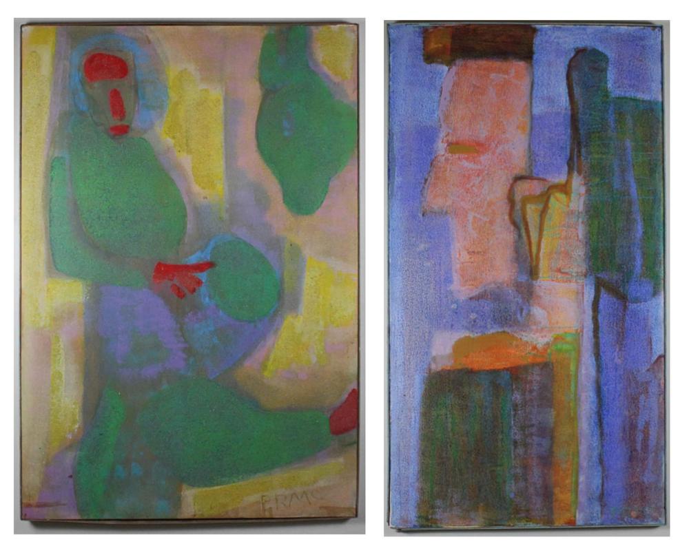 P.R. MCINTOSH TWO ACRYLICS ON