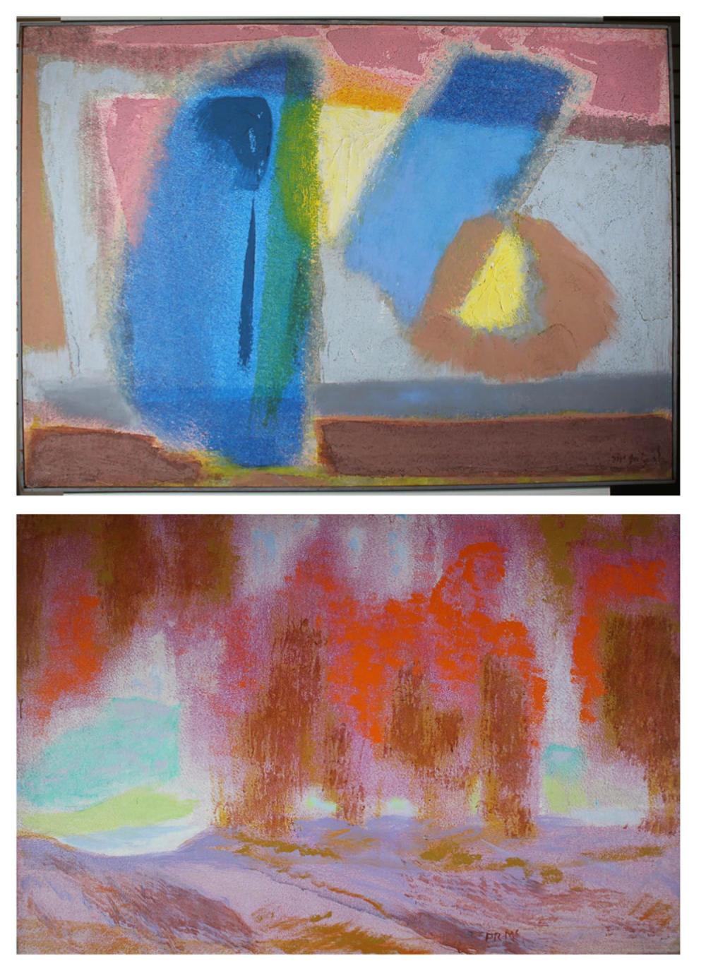 P.R. MCINTOSH TWO ACRYLICS ON
