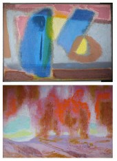 P.R. MCINTOSH TWO ACRYLICS ON