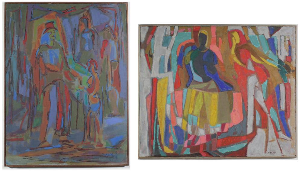 P.R. MCINTOSH TWO ACRYLICS ON