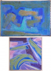 P.R. MCINTOSH TWO ACRYLICS ON