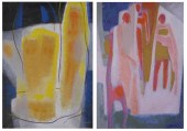 P.R. MCINTOSH TWO ACRYLICS ON