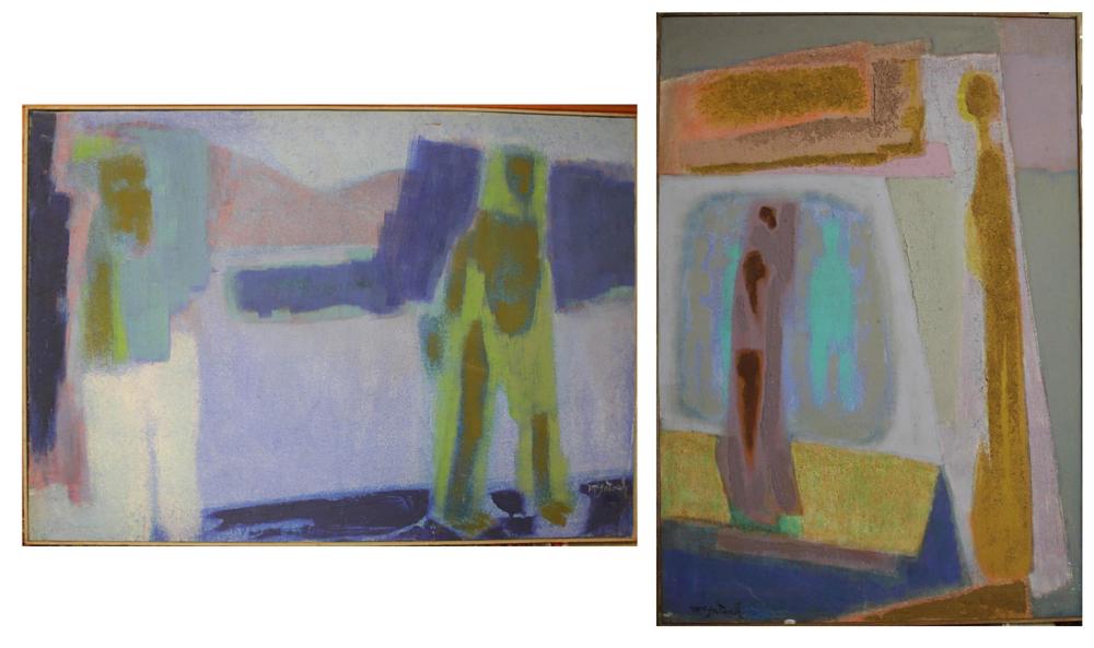 P.R. MCINTOSH TWO ACRYLICS ON