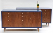 PR MCM BLUE OPPOSING COMMODES