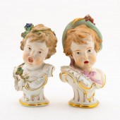 PR., MEISSEN ALLEGORICAL BUSTS