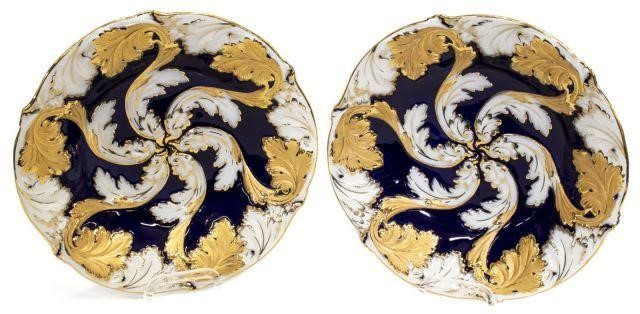 (PR) MEISSEN FOLIATE PARCEL GILT