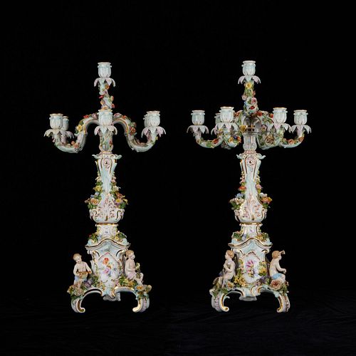 PR. MEISSEN PORCELAIN 6 ARM