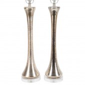 PR. MODERN MERCURY GLASS LAMPS