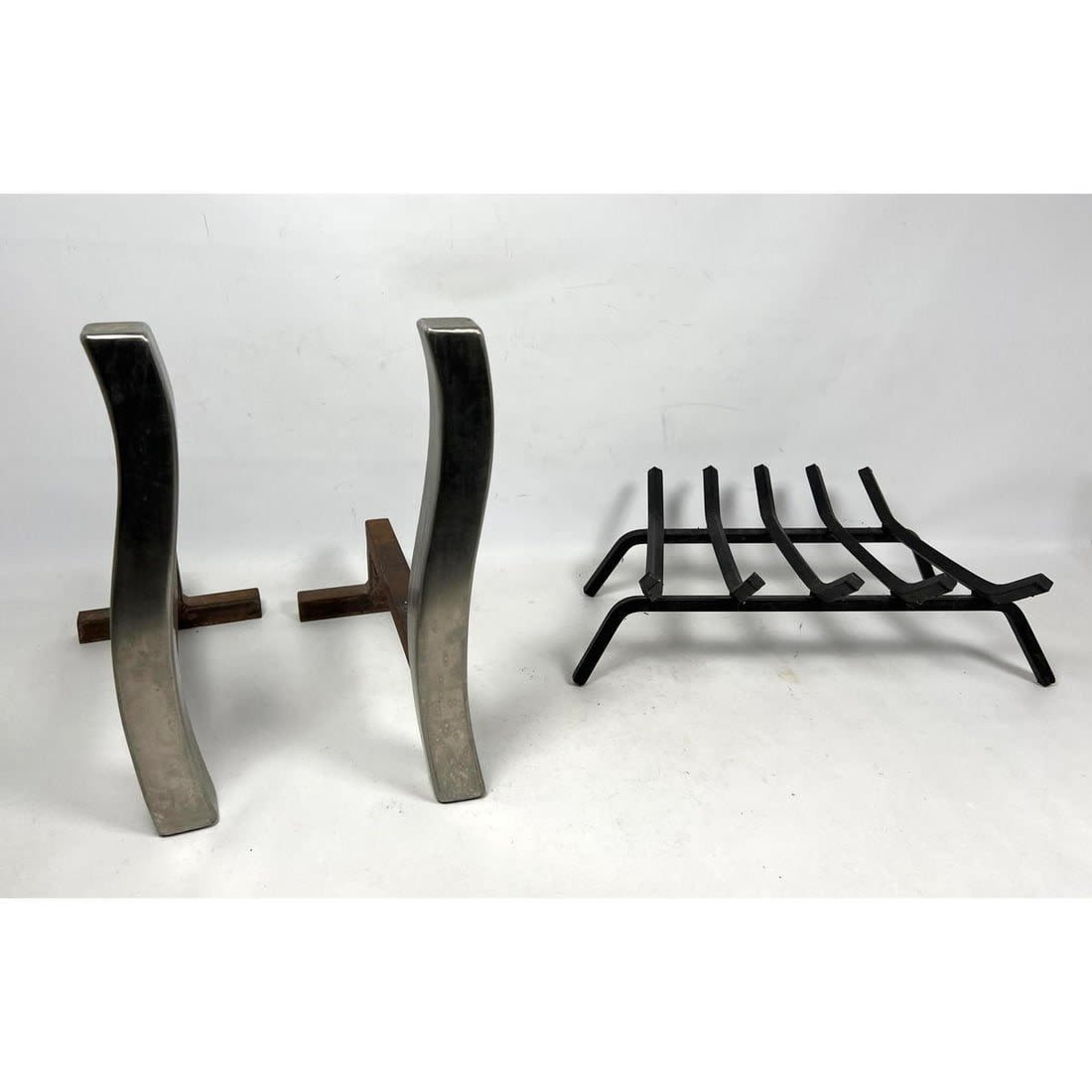 Pr Modernist Chrome Curved Metal