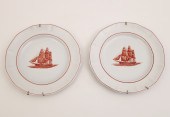 PR. OF 10" WEDGEWOOD SHIP PLAT