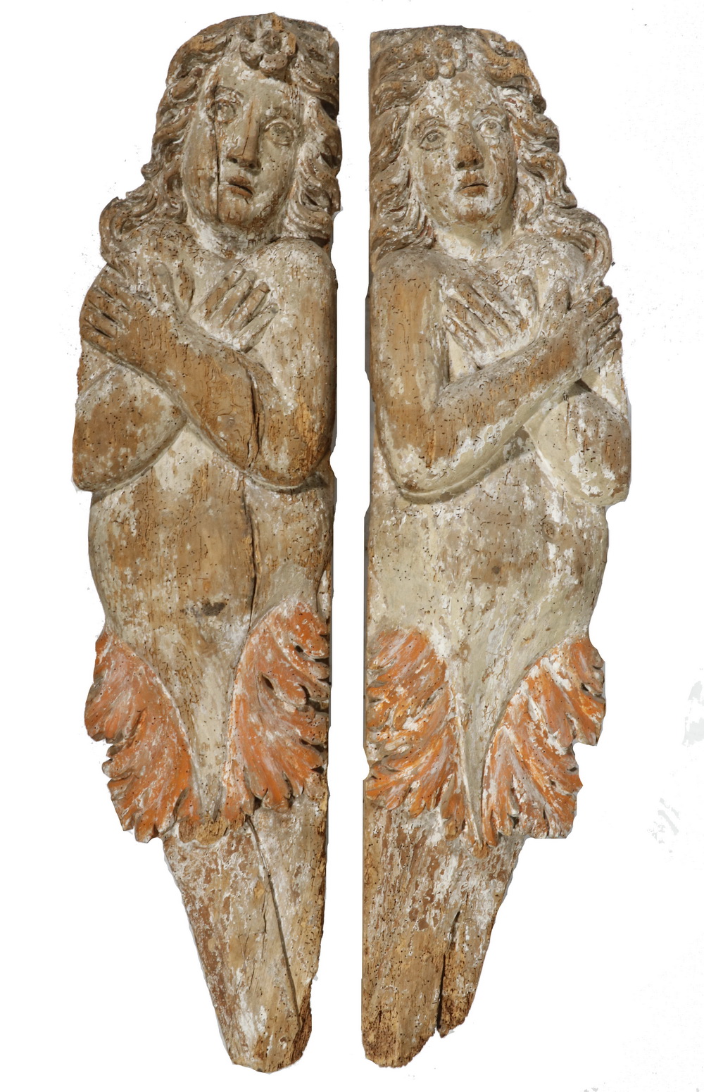 PR OF 17TH-18TH C. CARVED WOOD SHIP