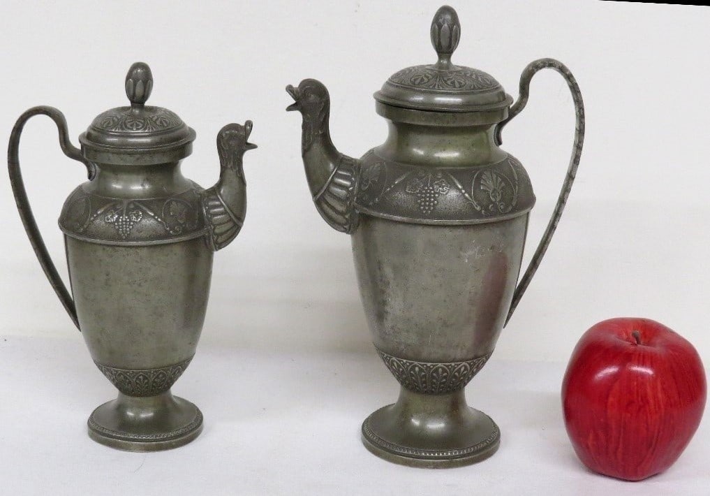 PR. OF 1855 OSTRICH HEAD PEWTER