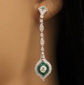 PR OF 18K WHITE GOLD DIAMOND A