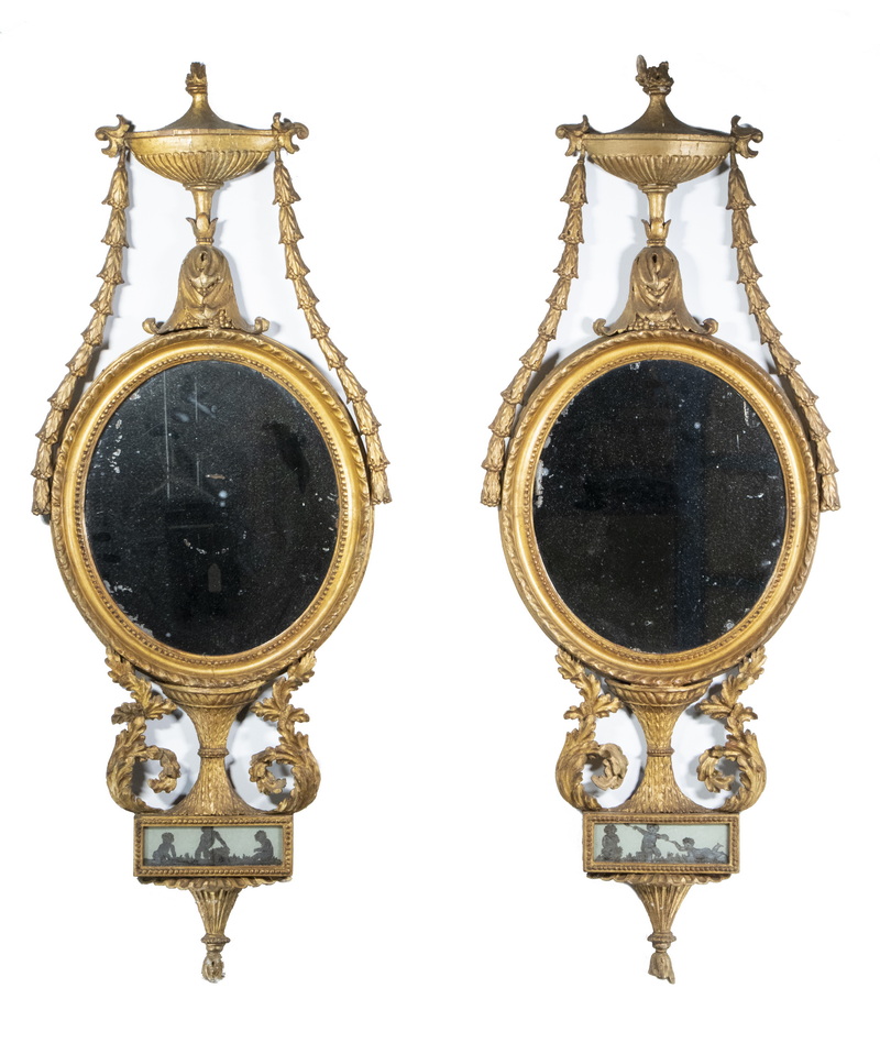 PR OF 18TH C. ENGLISH GILTWOOD