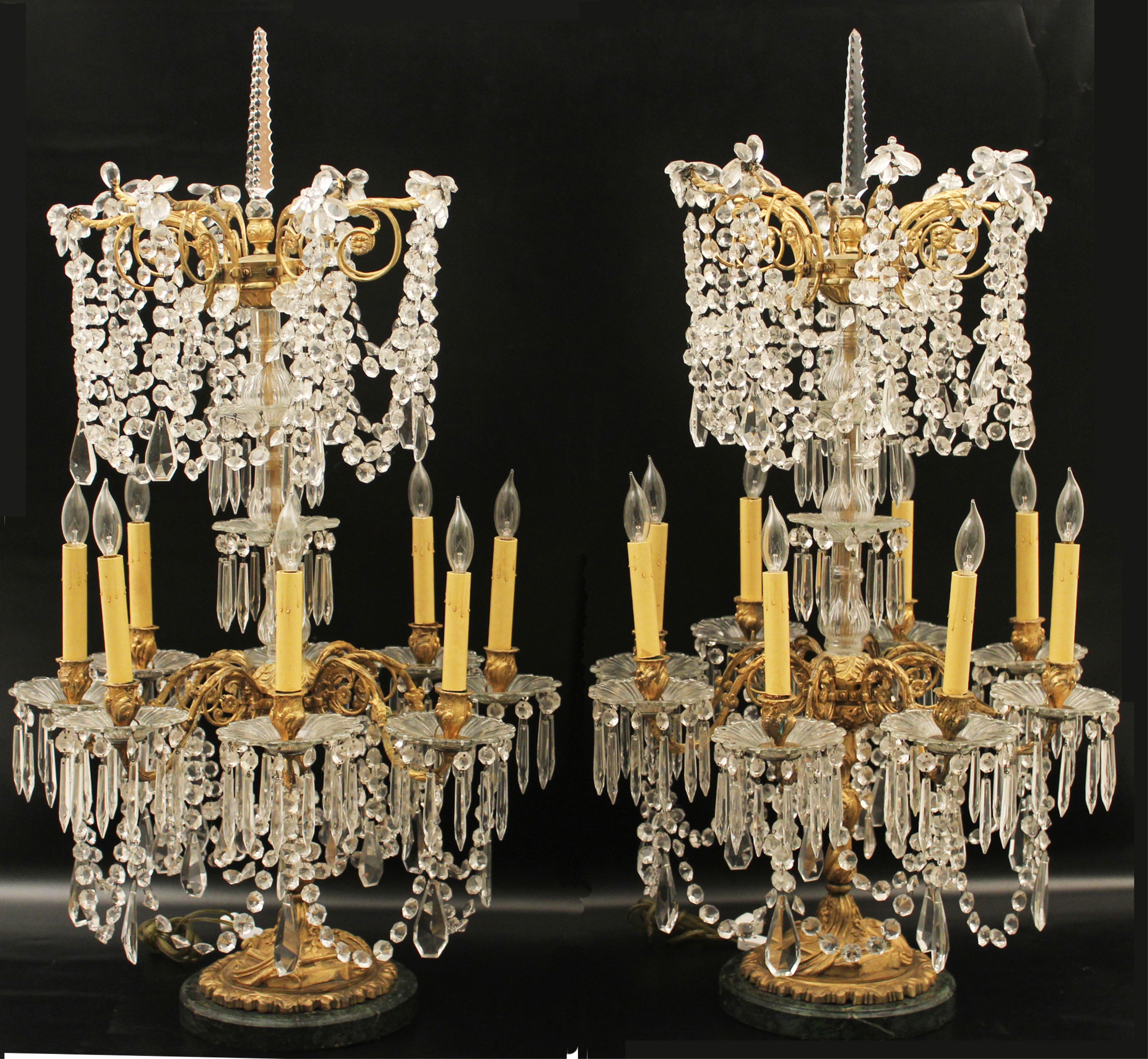 PR. OF 19TH C. 39" CRYSTAL