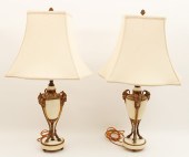 PR. OF 30" REGENCY GILT BRONZE