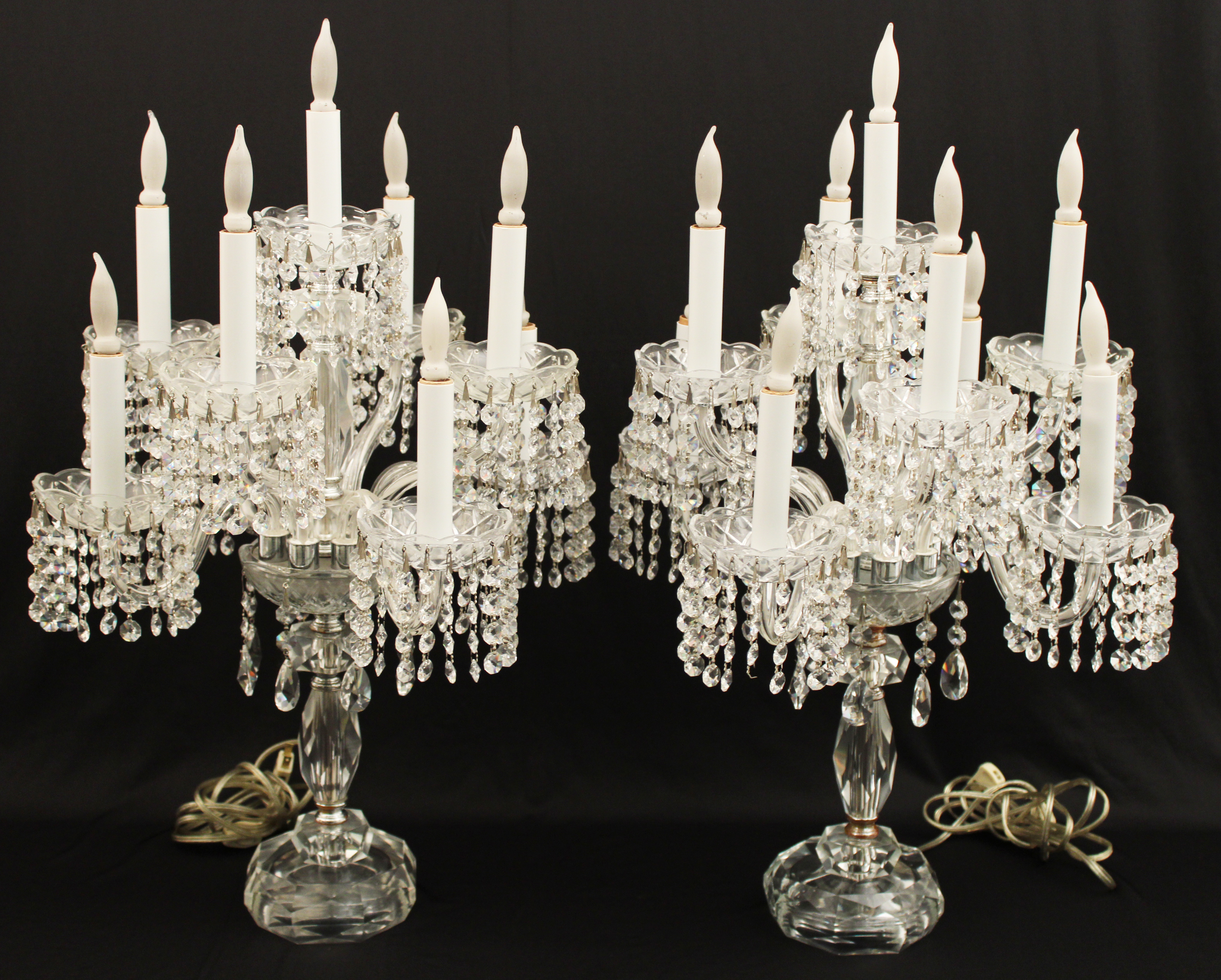 PR. OF 9 LIGHT CANDELABRA WITH