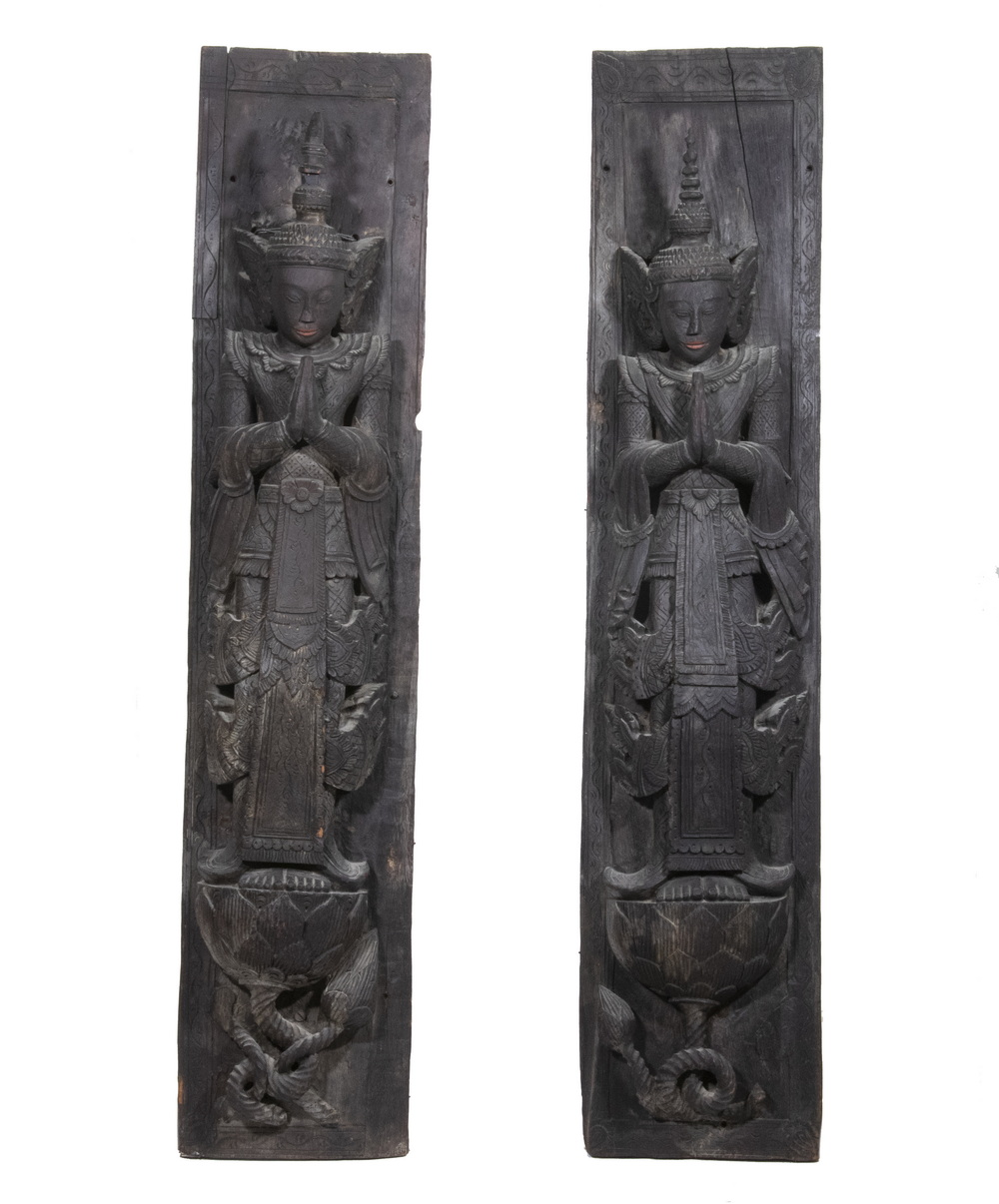 PR OF ANCIENT CARVED WOOD THAI